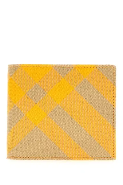 Burberry Printed Polyester Blend Wallet In Hunter