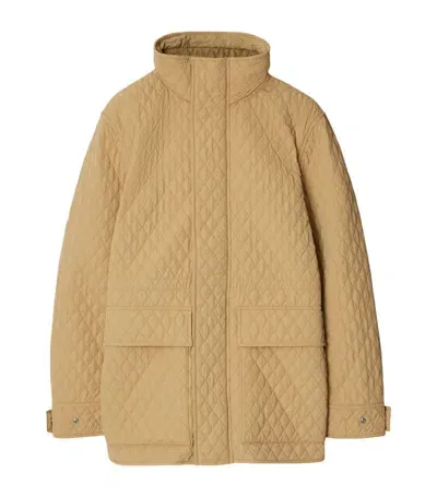 Burberry Quilted Jacket In Nude & Neutrals