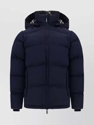 Burberry Down Jackets In Nvy/chrcl Mel Ip Chk