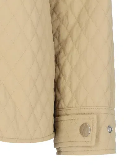 Burberry Reversible Single-breasted Jacket In Beige