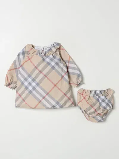 Burberry Babies' Romper  Kids Color Dove Grey