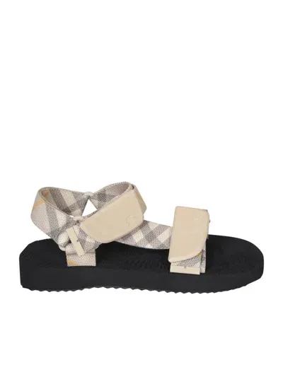 Burberry Sandals In Beige