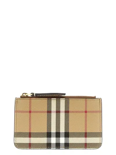 Burberry Sandon Cardholder In Beige