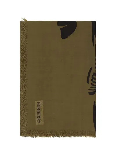 Burberry Scarf In Camp