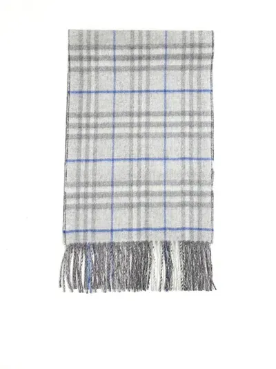 Burberry Scarf In Grey/off Black