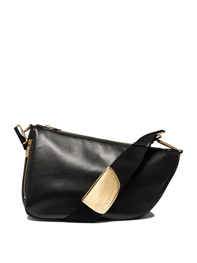 Burberry Shield Medium Shoulder Bags In Black