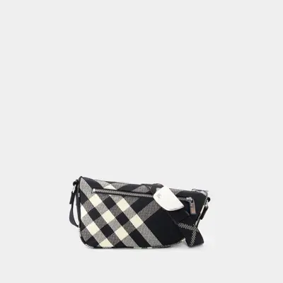 Burberry Shield Messenger S Crossbody In Black