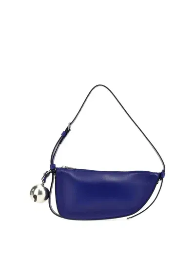 Burberry Shield Mini Shoulder Bag In Blue