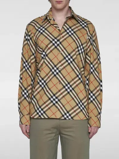 Burberry Shirt  Men Color Beige In 米色