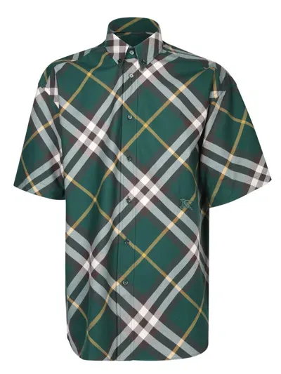 Burberry Shirts In Green