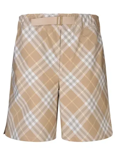 Burberry Shorts In Beige