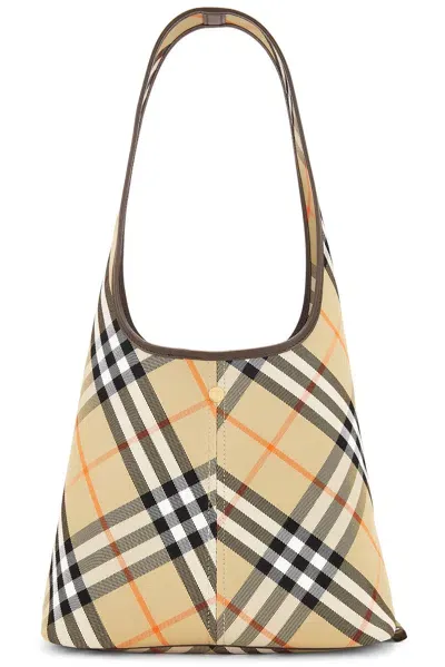 Burberry Hobo Shoulder Bag In Sand