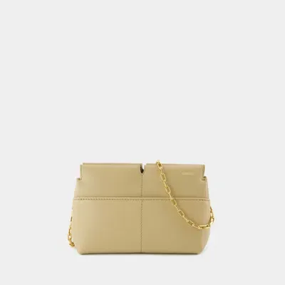 Burberry Small Snip Clutch In Beige