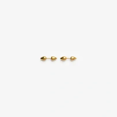 Burberry Small Spear Stud Earrings In Gold