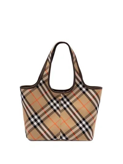 Burberry Small Tote Bag In Beige