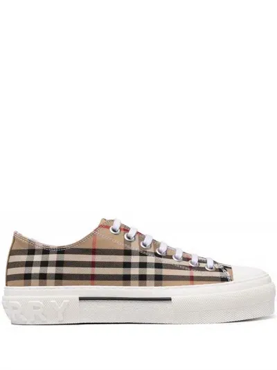 Burberry Sneakers In Beige