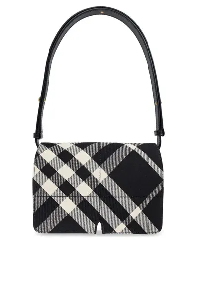 Burberry Snio Shoulder Bag In Black