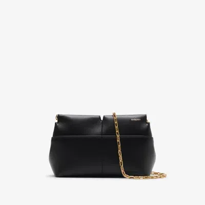 Burberry Snip Chain Clutch In Black