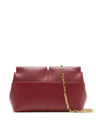 Burberry Snip Clutch Bag In Ruby