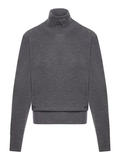 Burberry Sweater In Grey