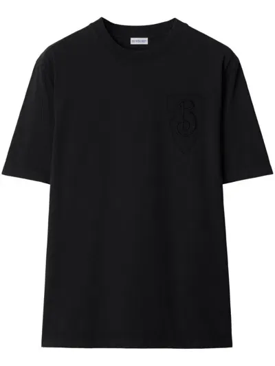 Burberry Logo T-shirt In Black