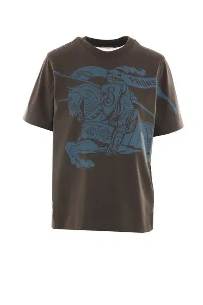 Burberry Equestrian Knight Cotton T-shirt In Snug