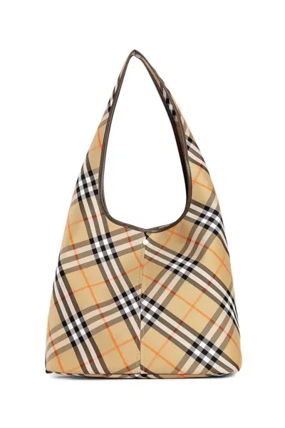 Burberry Textile Bags In Multicolor