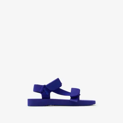 Burberry Trek Buckled Sandals In Blue