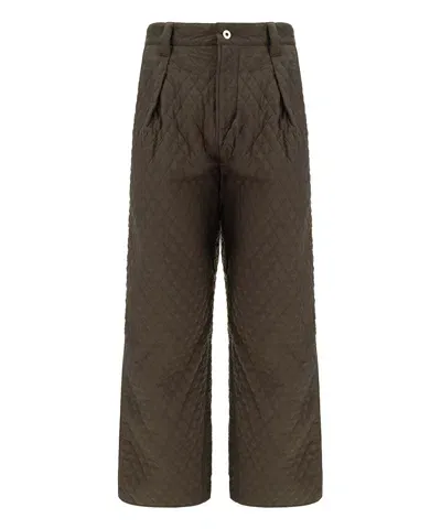 Burberry Trousers In Green