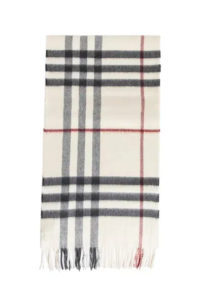 Burberry Unisex Off-white Scarves In Neutral