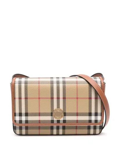 Burberry Printed Canvas Hampshire Crossbody Bag In Arcbeige