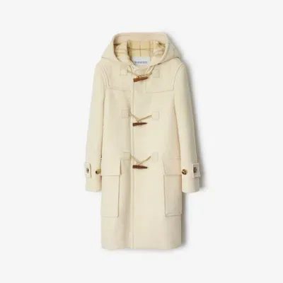 Burberry Wool Cashmere Duffle Coat In Candle