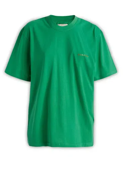 Buscemi Logo Printed Crewneck T In Green