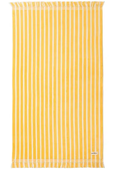 Business & Pleasure Beach Towel In Monaco Mimosa Stripe