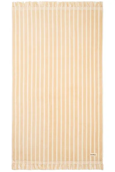 Business & Pleasure Beach Towel In Monaco Natural Stripe