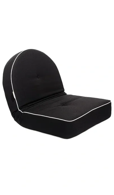 Business & Pleasure Reclining Pillow Lounger In Riviera Black