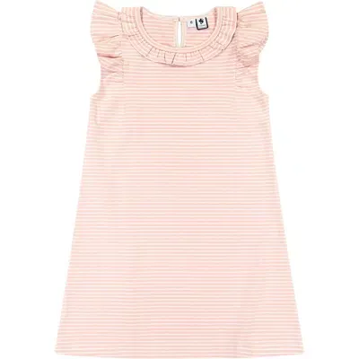 Busy Bees Kids'  Colette Ruffle Dress In Rose Pink Stripe