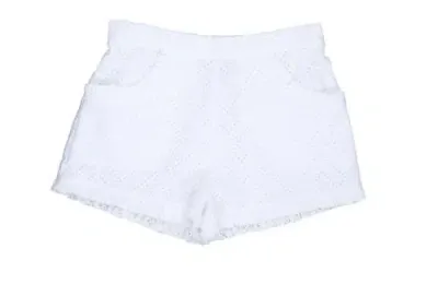 Busy Bees Babies'  Phoebe Pocket Shorts In White Eyelet