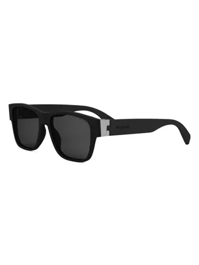 Bvlgari Aluminum Geometric Sunglasses In Black