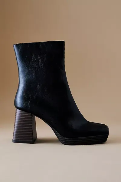 By Anthropologie Duke Stacked Boots In Black