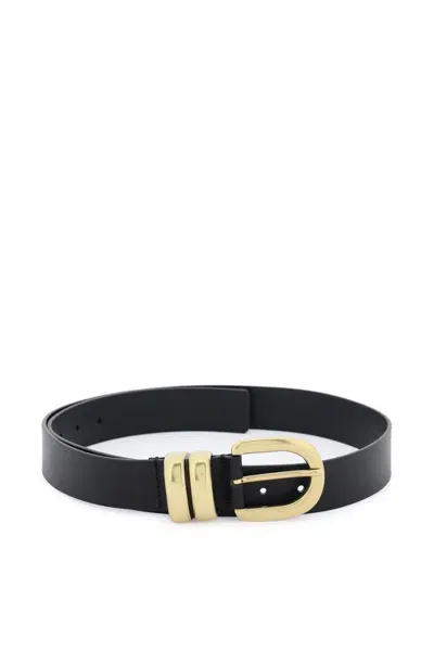 By Malene Birger Zoira Leather Belt In Black