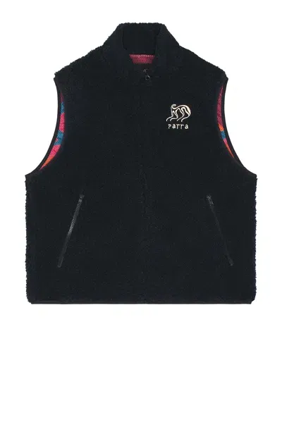 By Parra Chest Alien Vest In Midnight Blue