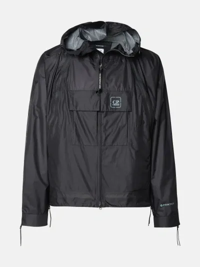 C.p. Company Kids' 'pertex' Black Nylon Jacket