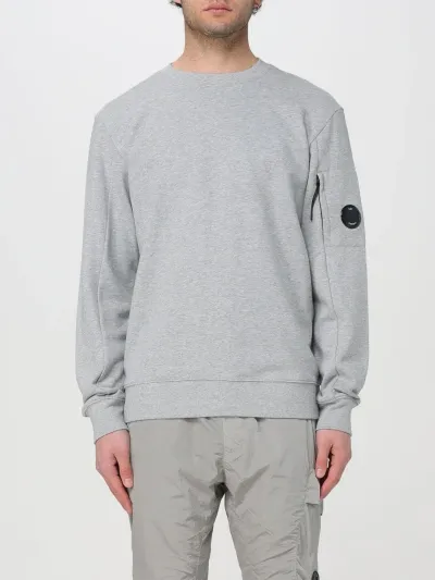 C.p. Company Diagonal Raised Sweatshirt In Grey