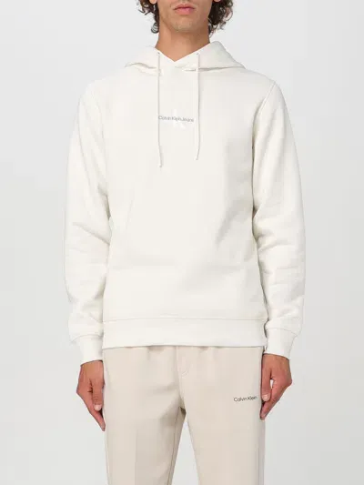 Calvin Klein Sweatshirt  Men Color White In Weiss