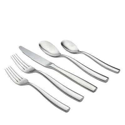 Cambridge Linden Mirror 20-piece Flatware Set In Gray