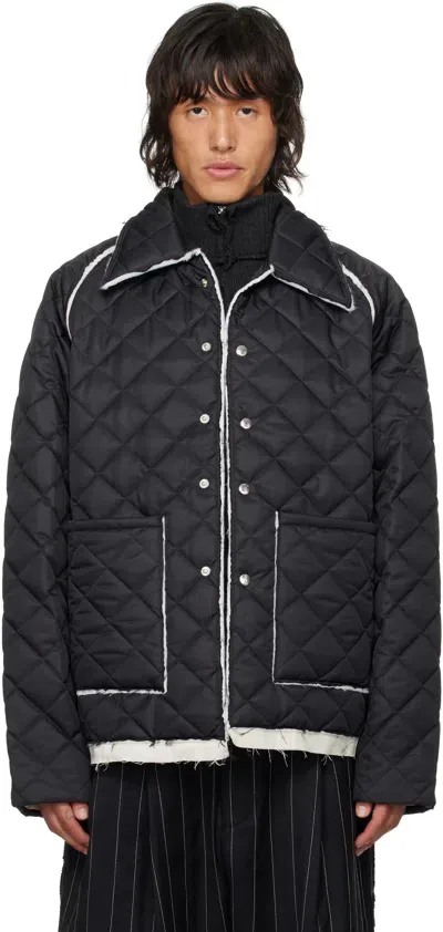 Camiel Fortgens Black Coach Jacket In Black - Wr Padded Ny