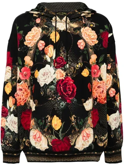 Camilla Magic In The Manuscripts-print Silk Jacket In Black