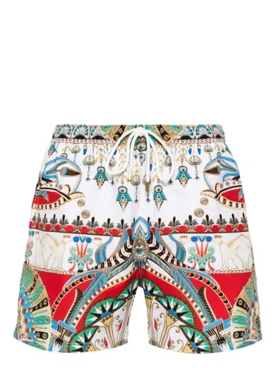 Camilla Mid Length Boardshort Valley Of The Queens In Multicolor