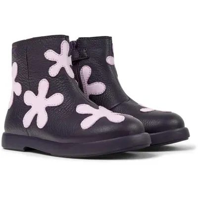 Camper Kids' Ankle Boots For Girls In Purple